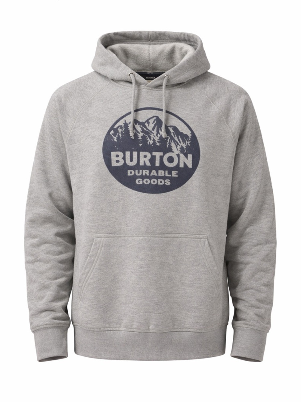 Burton Grey Hoodie XL Logo Pullover Fleece